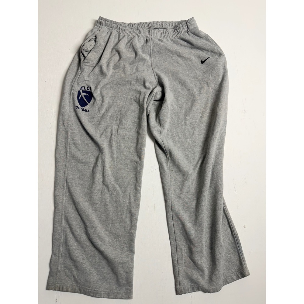 Nike ELCA Football Sweatpants Mens XXL Gray Fleece Wide Leg Athletic Pants